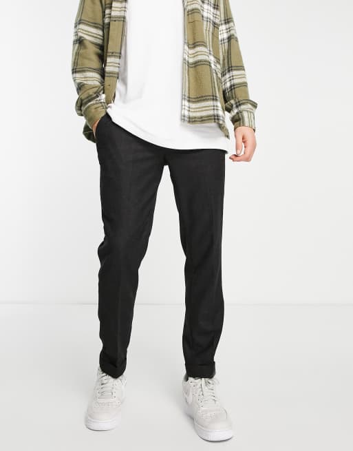 Jack & Jones Premium wool mix slim trouser in grey