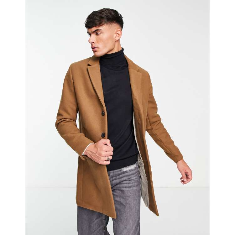 Jack jones high store neck wool coat