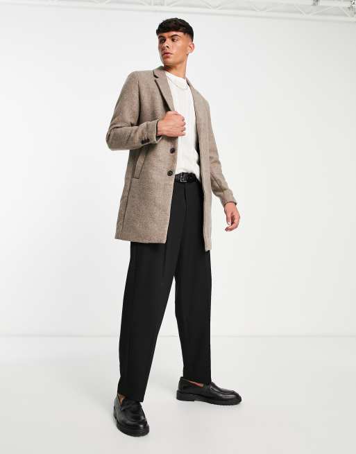 Topman oat outlet overcoat