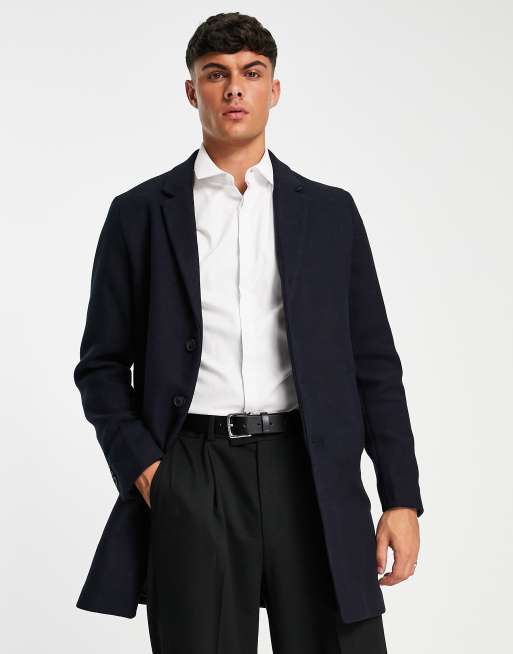 Jack and jones 2025 premium wool overcoat