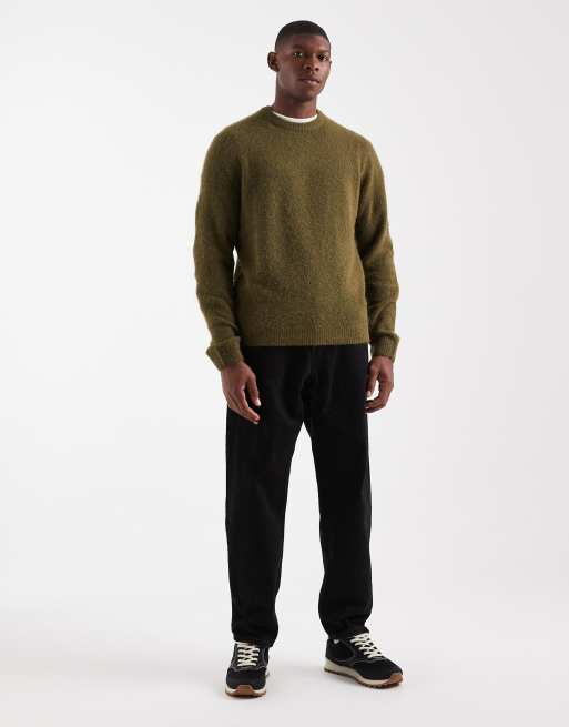 Jack & Jones Premium – Zielony sweter z materiału boucle, 2 z 5