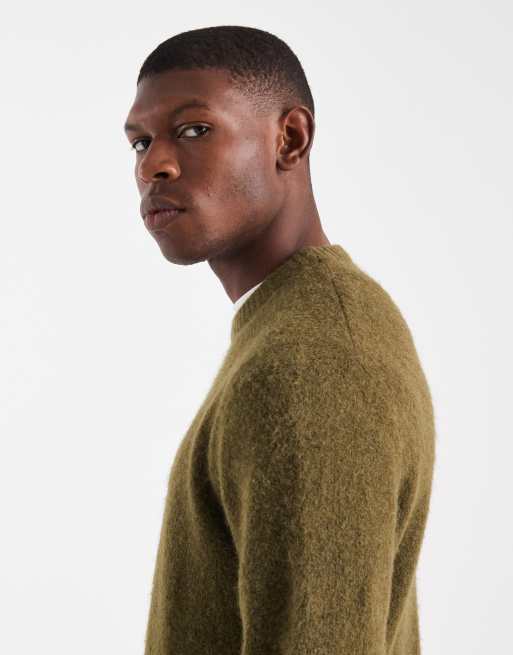 Jack & Jones Premium – Zielony sweter z materiału boucle, 4 z 5