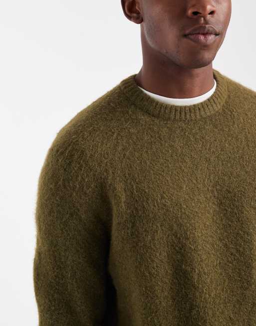 Jack & Jones Premium – Zielony sweter z materiału boucle, 5 z 5
