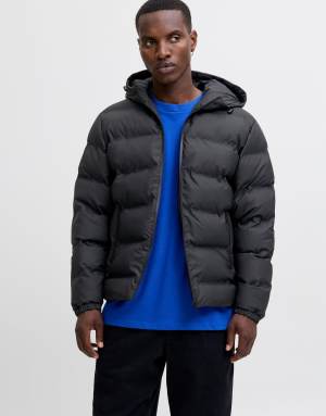 Jack & Jones Puffer coat in black