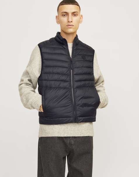Jack & Jones Puffer gilet in black - view 1