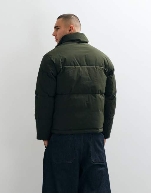 Jack & Jones puffer jacket in army green, 5 of 5