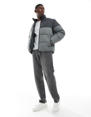 Jack & Jones Puffer Jacket In Black