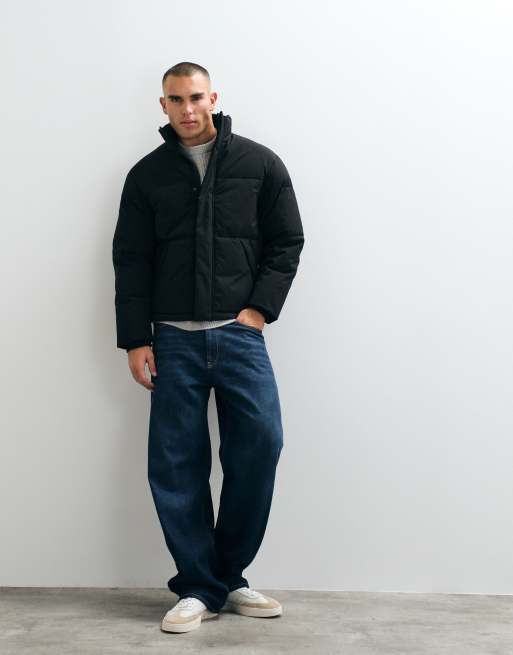 Jack & Jones puffer jacket in black, 3 of 5