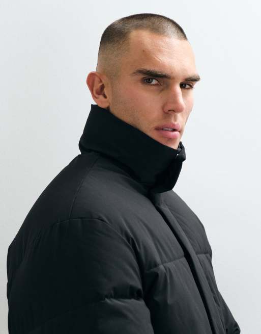 Jack & Jones puffer jacket in black, 5 of 5