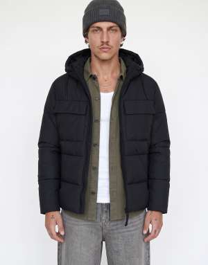 Jack & Jones Puffer jacket in black