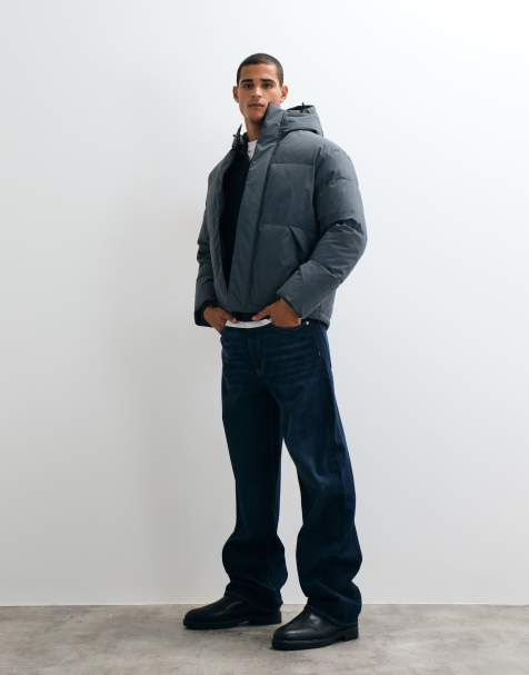 Jack & Jones puffer jacket in slate grey - view 1