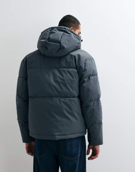 Jack & Jones puffer jacket in slate grey, 3 of 5