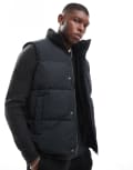 [Jack & Jones] Jack & Jones puffer vest in black XS Black