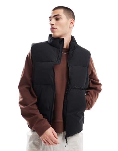 Jack & Jones puffer vest in black - view 1