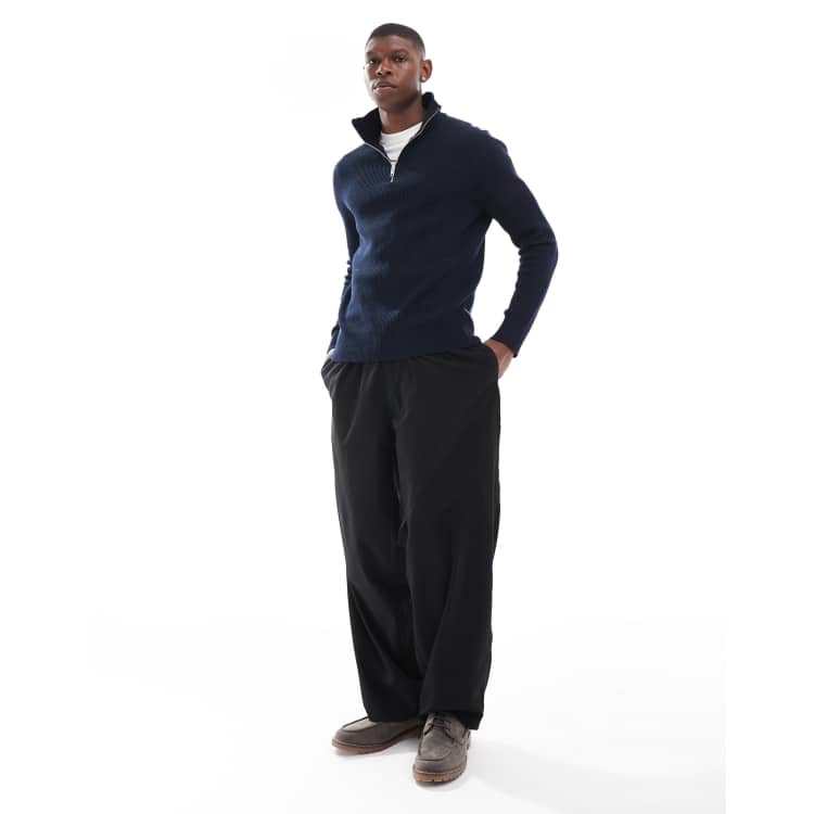 Sweat à Capuche Jack & Jones Homme, Bleu Marine, Taille S, Coton, état Très Bon