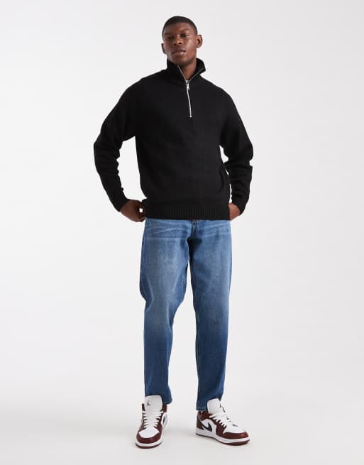 Jack & Jones - Pull duveteux à col zippé - Noir, 2 de 5