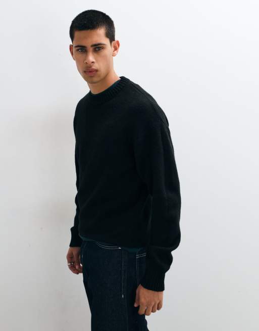 Jack & Jones pull duveteux coupe relaxed noir, 4 de 5
