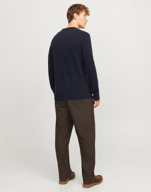 Jack & Jones - Pull en laine d'agneau - Bleu foncé, 2 de 4