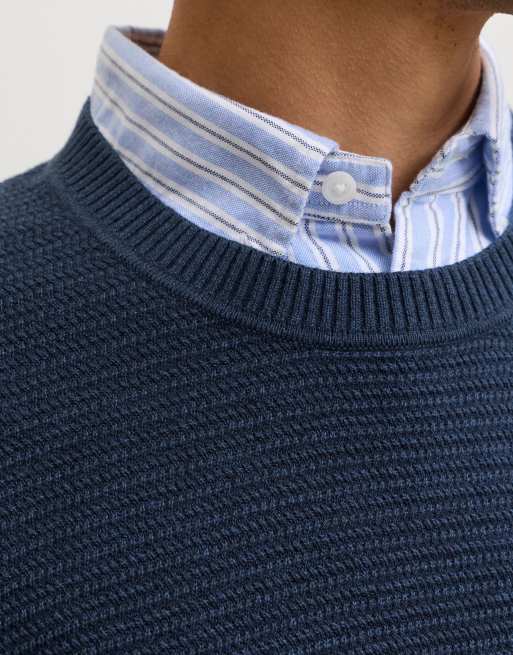 Jack & Jones pull en maille bleu insigne, 4 de 7