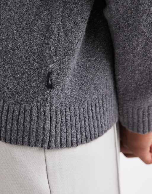 Jack & Jones - Pull en maille bouclée de qualité supérieure - Gris, 5 de 5
