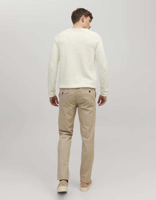 Jack & Jones pull en maille en Cloud Dancer, 2 de 7