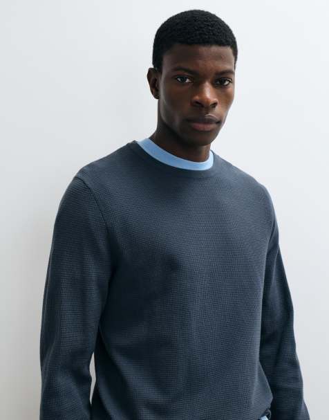Jack & Jones pull en maille gaufrée gris ardoise - view 1