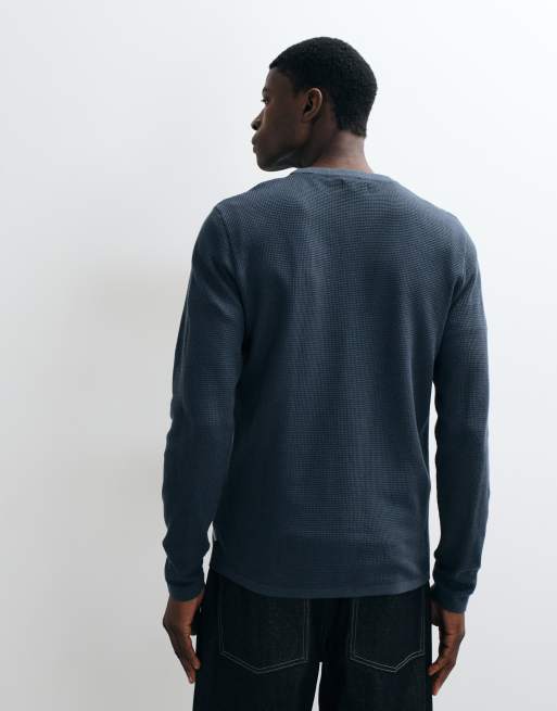 Jack & Jones pull en maille gaufrée gris ardoise, 5 de 5