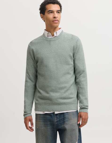 Jack & Jones pull en maille vert laurier - view 1