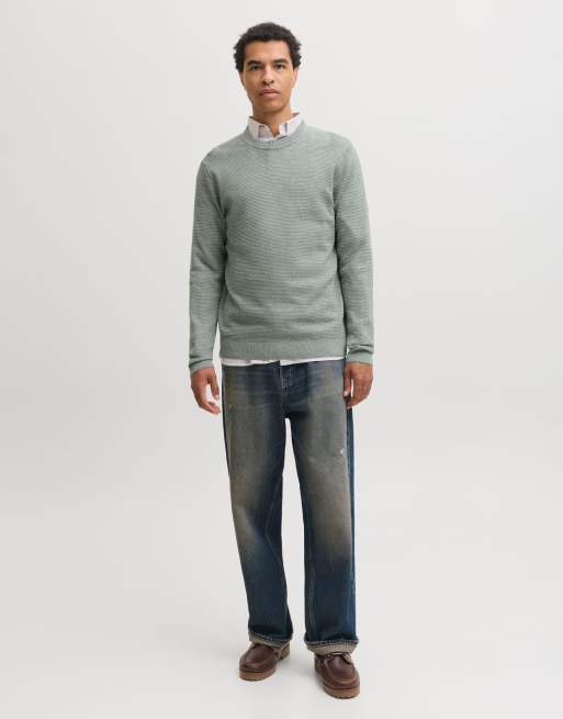 Jack & Jones pull en maille vert laurier, 3 de 7