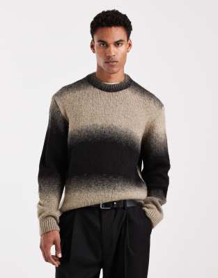 Jack & Jones - Pull - Marron et noir ombré-Brown