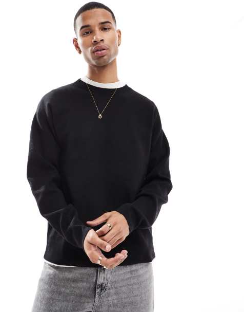 Jack & Jones - Pull oversize en maille compacte - Noir - view 1