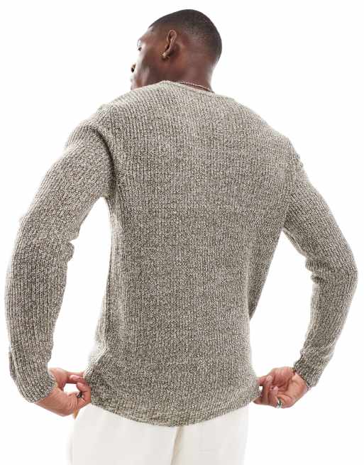 Jack & Jones - Pull oversize épais - Moka chiné , 4 de 4