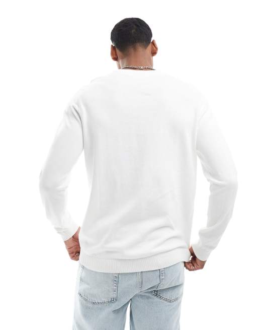 Jack & Jones - Pull ras de cou - Blanc, 2 de 4