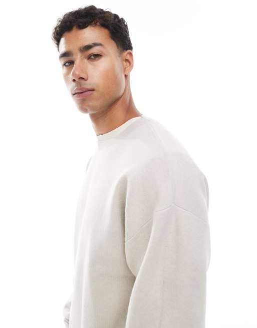 Jack & Jones - Pull ras de cou en maille douce de qualité supérieure - Crème, 3 de 5