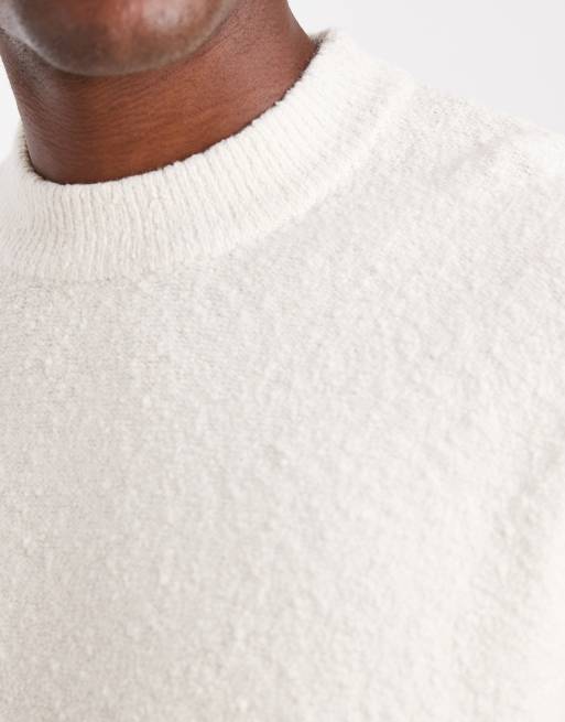 Jack & Jones – Pullover aus Bouclé in Creme, 5 von 5