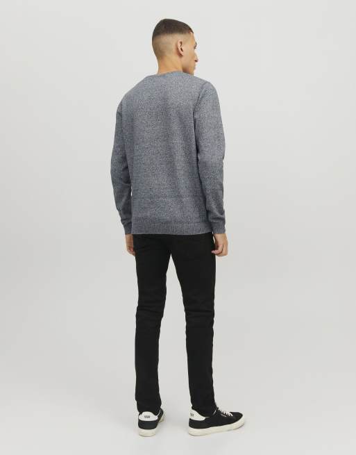 Jack & Jones pullover lavorato a maglia grigio, 2 di 7