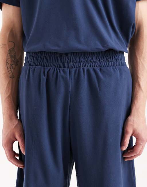 Jack & Jones - Pyjamaset met T-shirt en short in marineblauw, 5 van 5