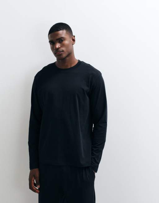 Jack & Jones pyjamastopp och pyjamasbyxor i svart, 2 av 5