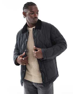 Jack & Jones Jack & Jones quilted jacket in black