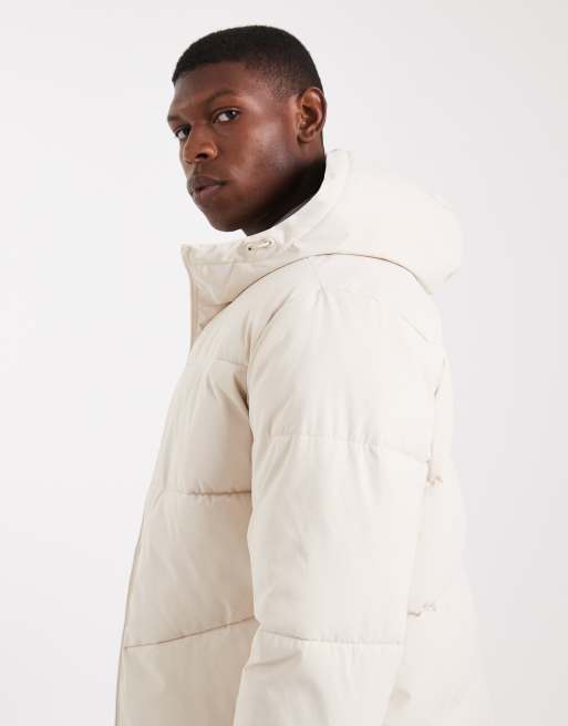 Jack & Jones - Råhvid dynejakke med hætte, 4 af 5