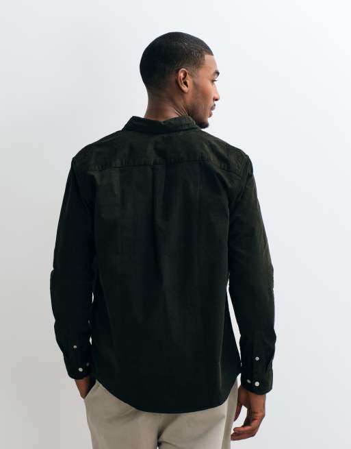 Jack & Jones regular cord shirt in dark olive green, 4 of 5
