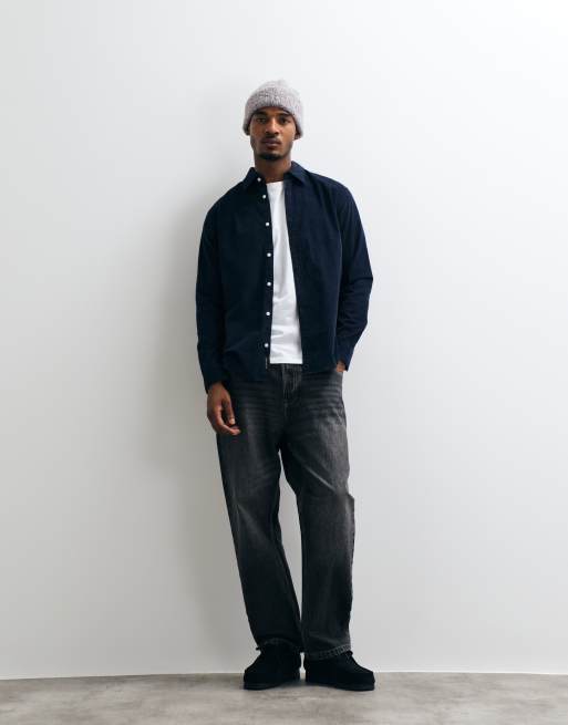 Jack & Jones Regular-Cordhemd in Marineblau, 5 von 5