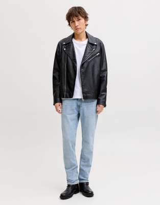Regular-Fit-Jeans aus blauem Denim Blau W32 L32