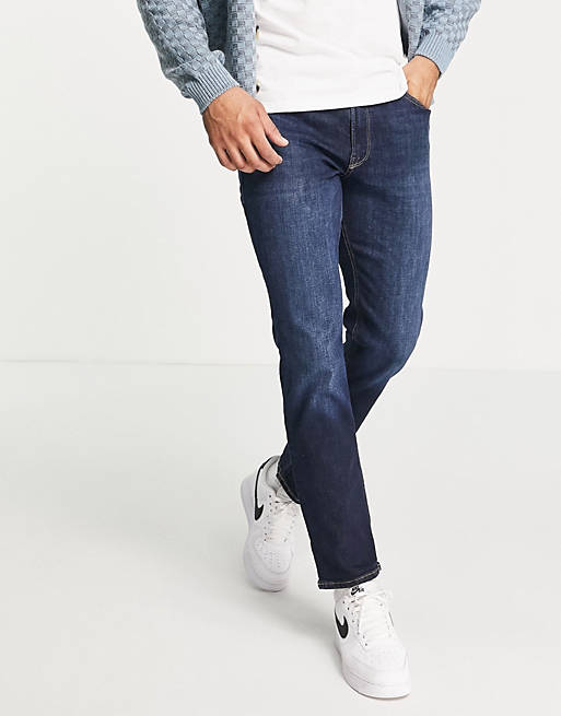 Jack & Jones - Regular-fit jeans in middenblauw