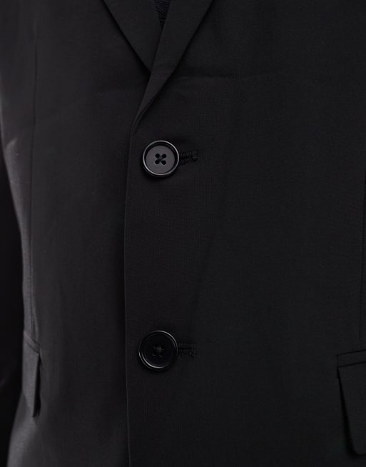 Jack & Jones regular fit suit jacket in black , 4 of 5