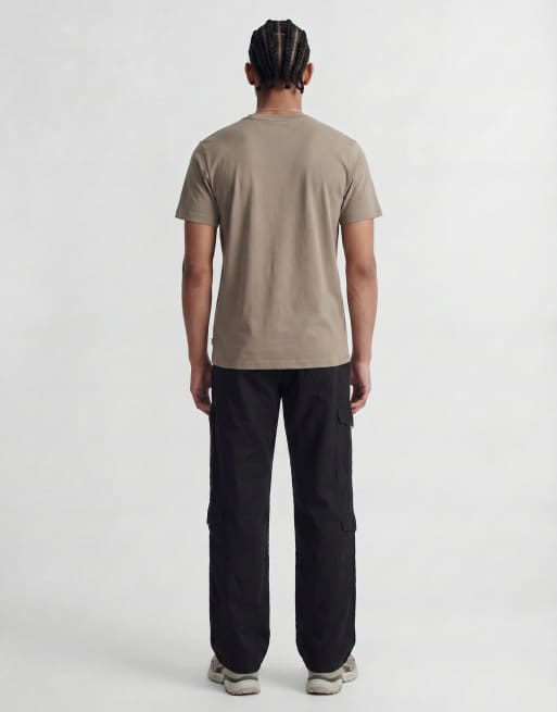 Jack & Jones - Regular-fit T-shirt in beige, 2 van 4