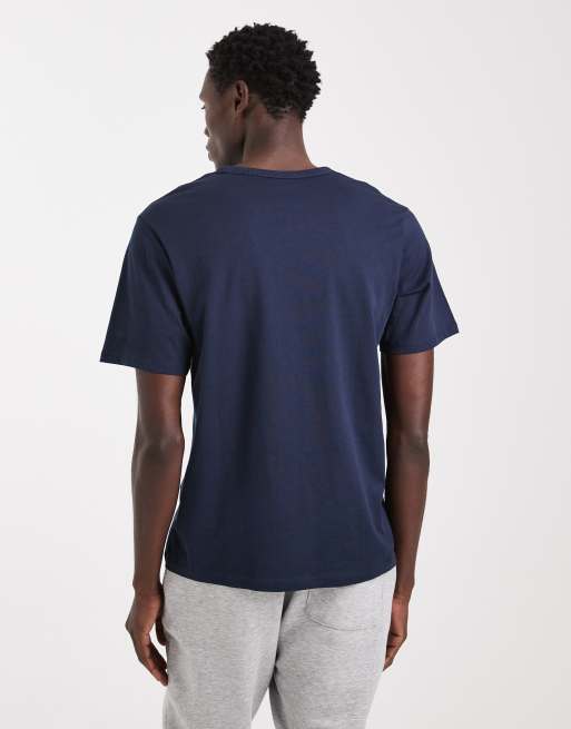 Jack & Jones - Regular-fit T-shirt met logo in marineblauw, 3 van 5