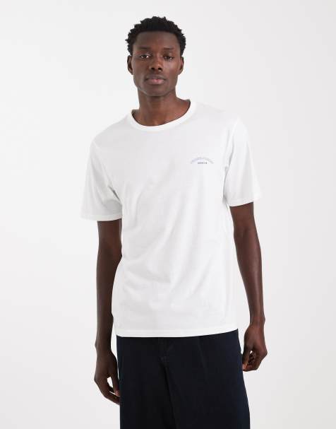 Jack & Jones regular fit t-shirt with logo in white