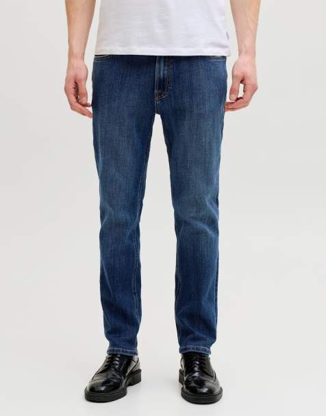 Jack & Jones – Regulär geschnittene Jeans aus blauem Denim - view 1
