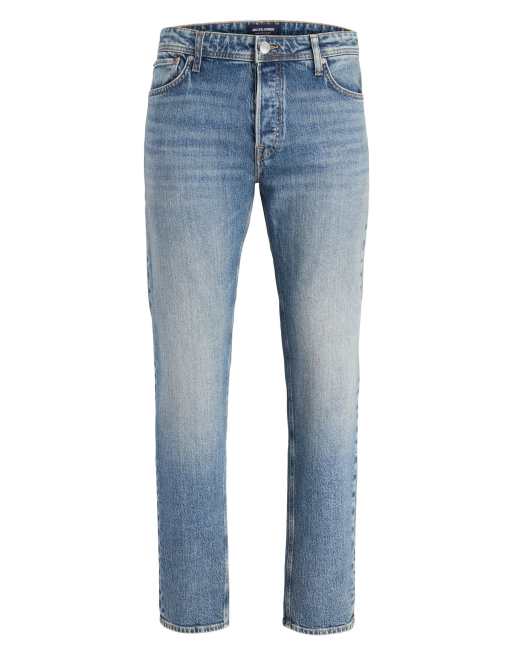 Jack & Jones – Regulär geschnittene Jeans aus blauem Denim, 5 von 6